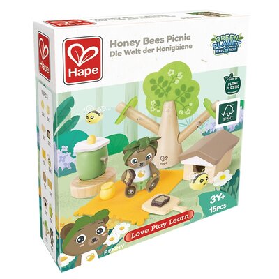 Zabawka drewniana HAPE, Produkcja miodu - Green Planet Explorer E3415A