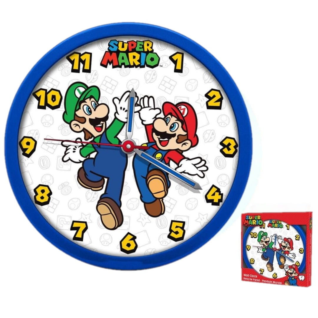 Zegar ścienny dziecięcy Super Mario na ścianę