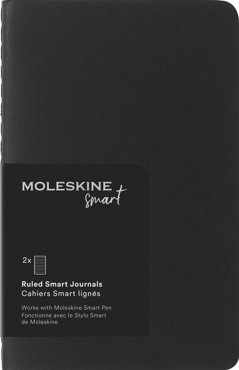 Zestaw 2 Zeszytów Moleskine Smart Cahier Journals P linie, czarny