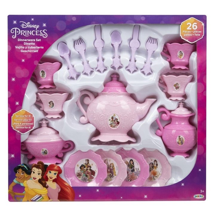ZESTAW NACZYŃ DO HERBATY KSIĘŻNICZKI DISNEY zestaw plastikowy