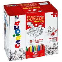 Zestaw puzzli do rysowania Carioca ADVENTURES 42837 KW TRADE
