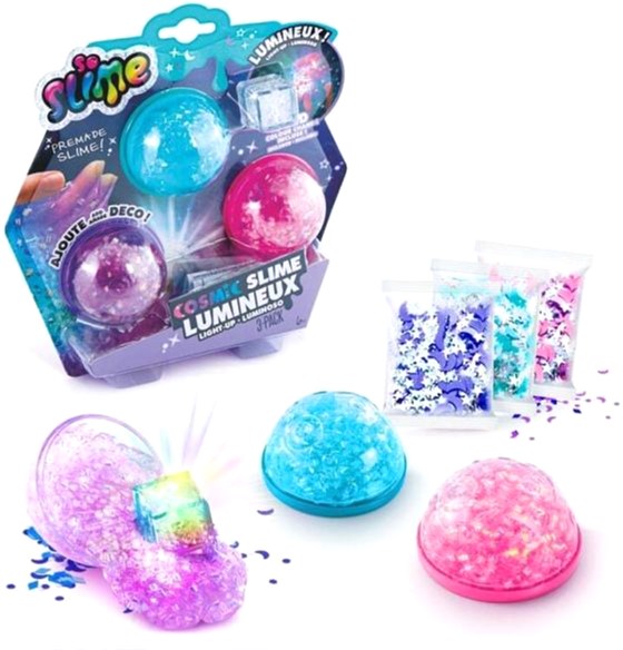 Zestaw szlamów Canal Toys So Slime Light Up Cosmic (3555801360305)