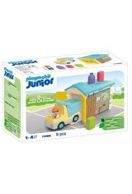 Zestaw z figurką Junior 71686 Ciężarówka z garażem z funkcją sortera